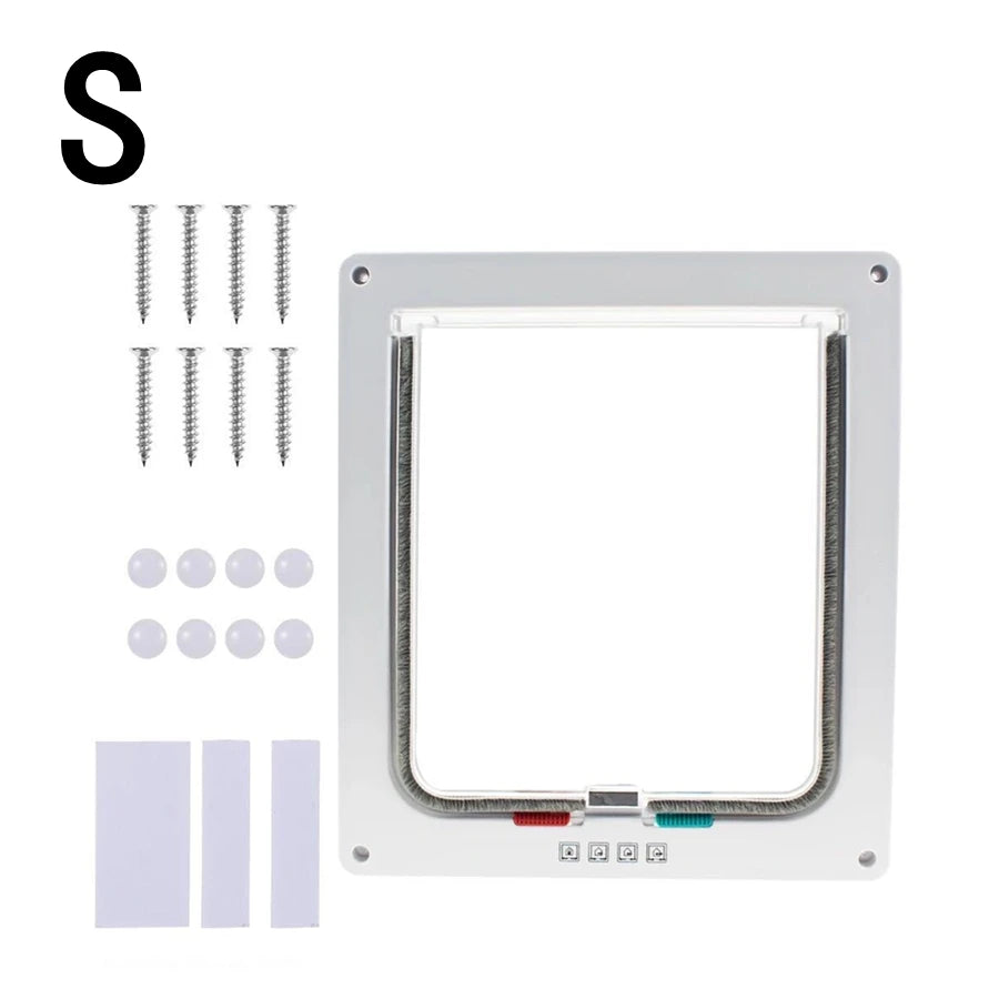 1-Pack Pet Door for Glass & Acrylic Panels — Two-Way Cat & Small Dog Flap