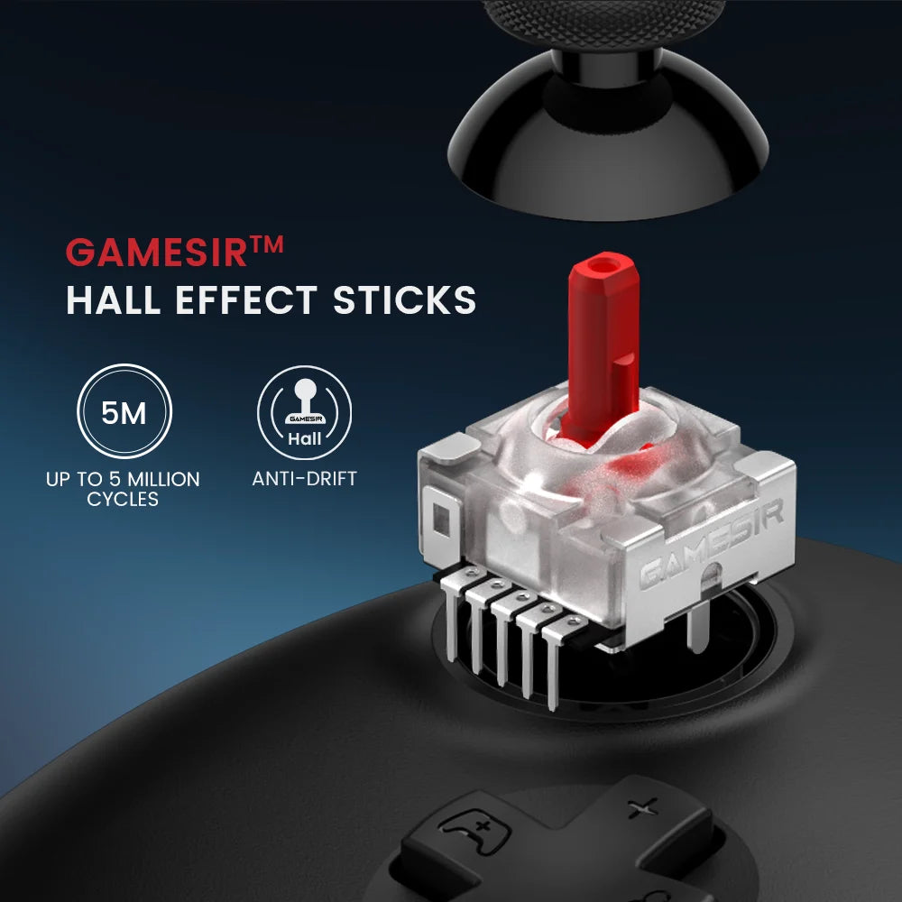Wired Xbox Controller with Hall Effect Sticks for Xbox Series X/S, Xbox One & Windows 10/11 PC
