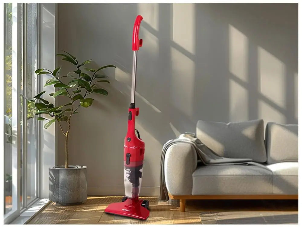 1100W Turbo Cycle 2-in-1 Upright & Handheld Vacuum Cleaner — 110V, 1.3L Dust Bin