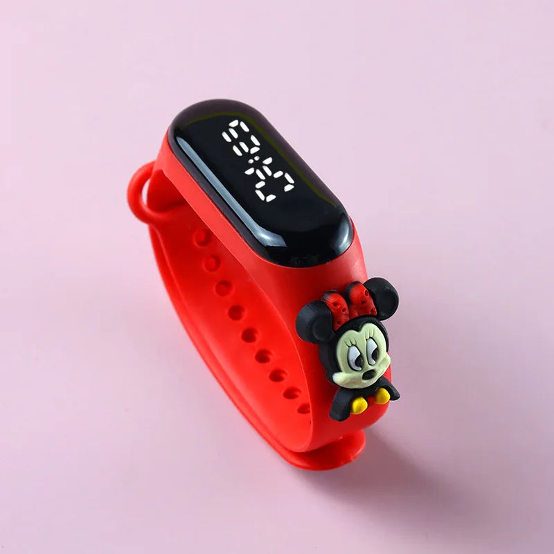 Kids Touch LED Waterproof Digital Watch for Girls – Silicone Sports Bracelet, Shock Resistant, Backlight