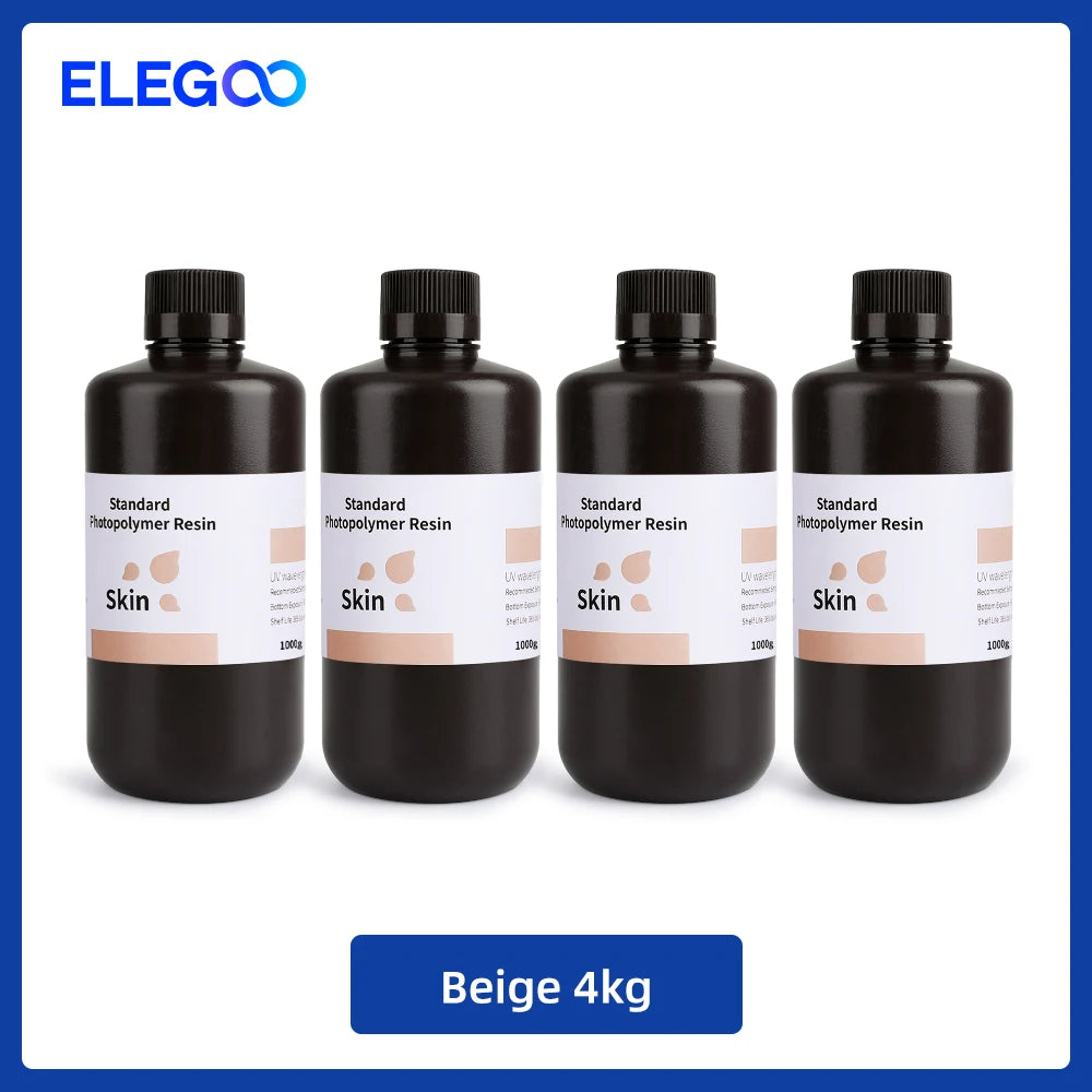 UV 3D Printing Resin 405nm, ABS-like, Water Washable, 8K Compatible for MSLA/DLP/LCD Printers
