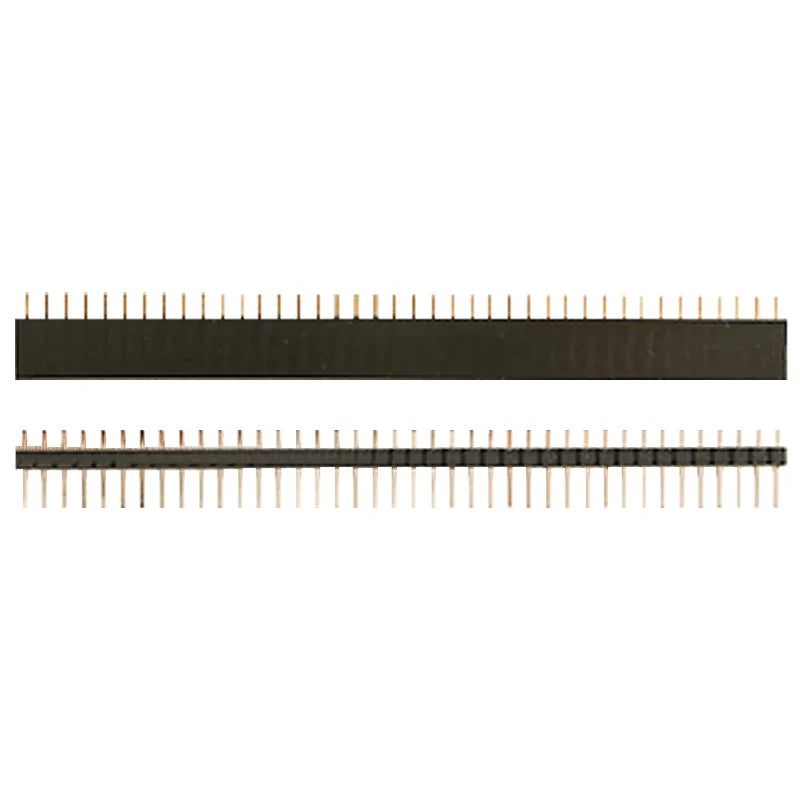 40-Pin 2.54mm Single-Row Pin Header Connector Kit - 10 Female & 10 Male