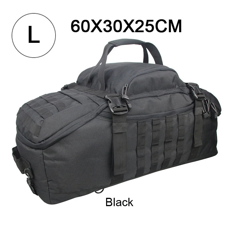 3-Way Molle Tactical Backpack Duffel Bag 30L 45L 80L for Hiking Camping Travel
