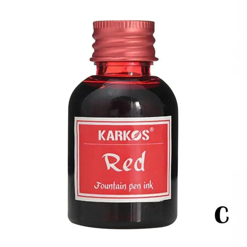 Colorful Fountain Pen Ink Refill 30ml (1.01 fl oz) — Universal Bottle for Calligraphy & School