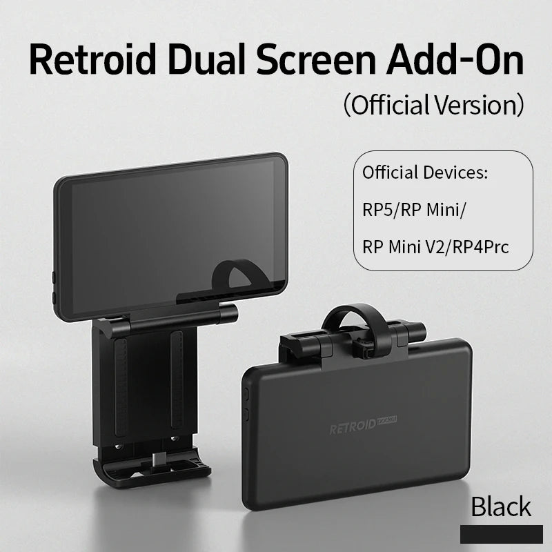 Dual 5.5-Inch (14.0 cm) OLED Back-Clip Extended Display Add-On for Handheld Game Consoles