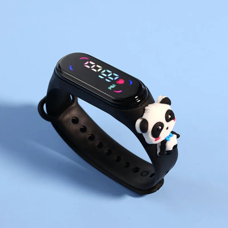 Kids Touch LED Waterproof Digital Watch for Girls – Silicone Sports Bracelet, Shock Resistant, Backlight
