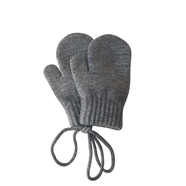 Kids Wool Winter Mittens Candy-Colored Knitted Gloves for 1-4 Years (14.5 x 9 cm / 5.7 x 3.5 in)