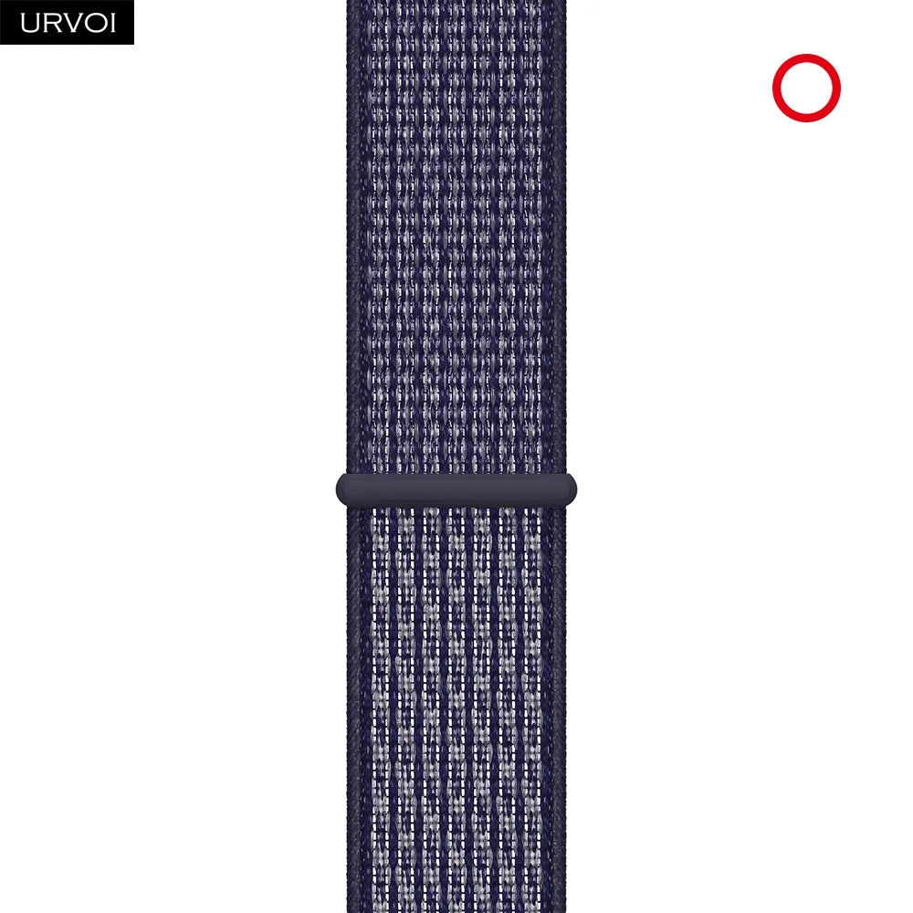 Nylon Sport Loop Band for Apple Watch — Breathable Hook & Loop Fastener — Fits 42/44/45/46/49mm
