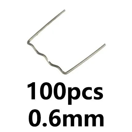 Auto Plastic Repair Staple Kit 100–600 pcs | 6 Types 0.6/0.8 mm Tungsten Steel Hot Stapler Nails for Car Bumper & Plastic Welding