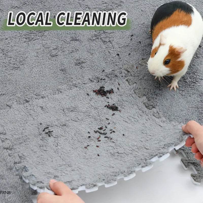 30 x 30 cm (11.8 x 11.8 in) EVA Foam Pet Warming Pad — Soft Fleece Sleeping Mat for Guinea Pigs, Hamsters, Rabbits (1–10 pcs)