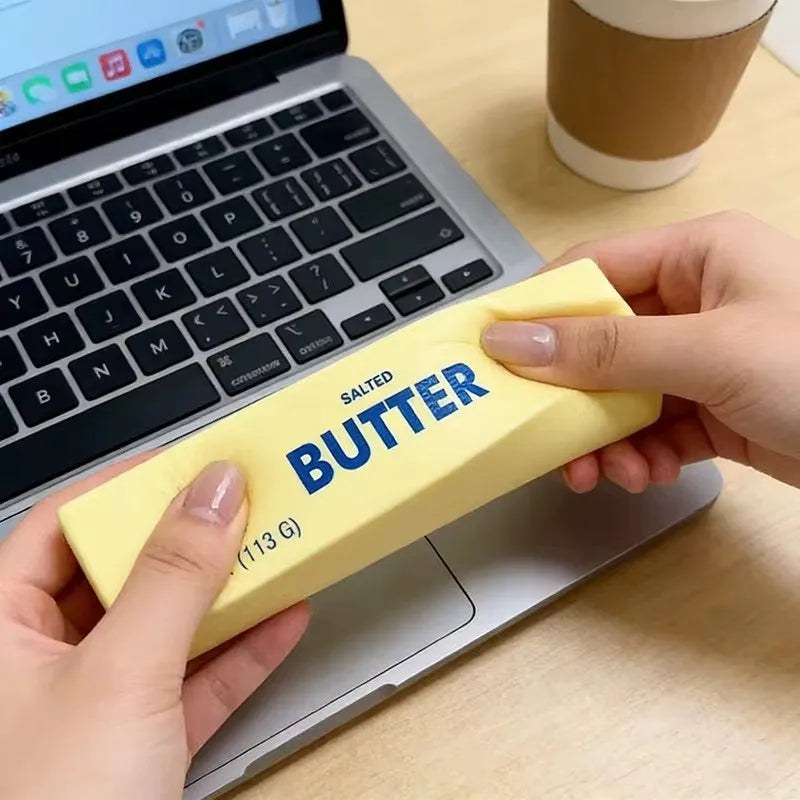 Butter Stick Squishy Toy – Super Soft Slow-Rising Food Fidget for Stress Relief & Sensory Play