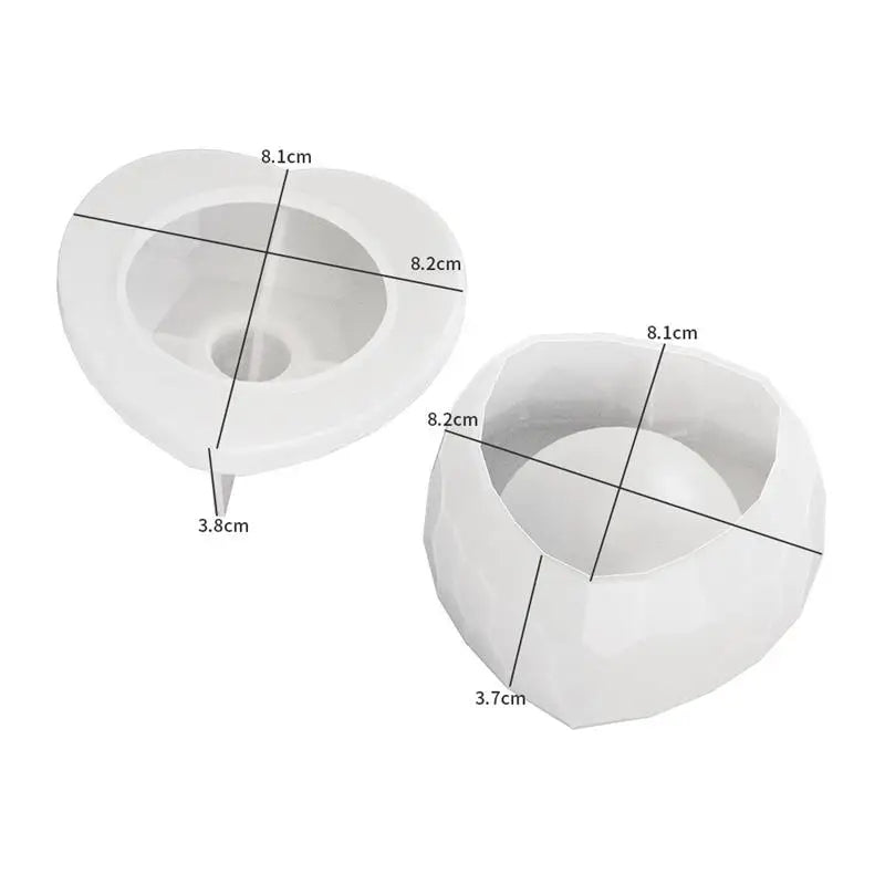 DIY Heart-Shaped Silicone Mold (1-Pack) – Love Candle Cup for Candles, Resin, Soap & Chocolate