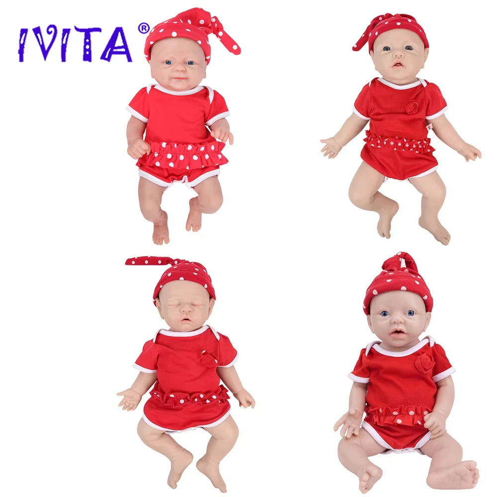 Full Body Medical-Grade Silicone Reborn Baby Doll – Realistic, Weighted & Painted, 28–47 cm (11–18.5 in) – Collectible Gift for Adults & Kids