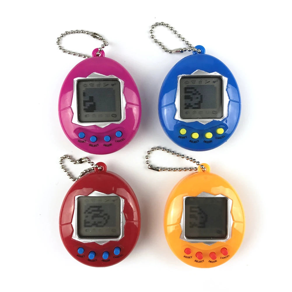 Mini Retro Virtual Pet Keychain Game — 90s Nostalgic Electronic Pocket Toy, Educational Gift for Kids & Adults