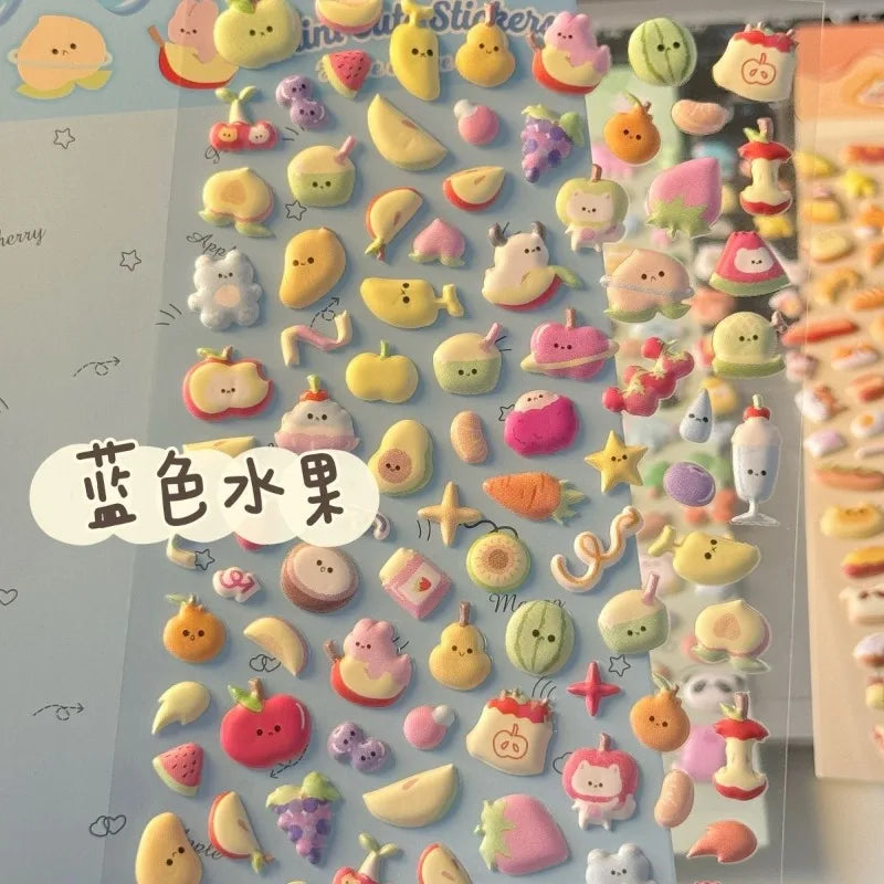 Animal Foam Puffy Stickers – Cat & Dog Waterproof Decals for Journals, K-Pop Photocards, Phone Cases & DIY Crafts