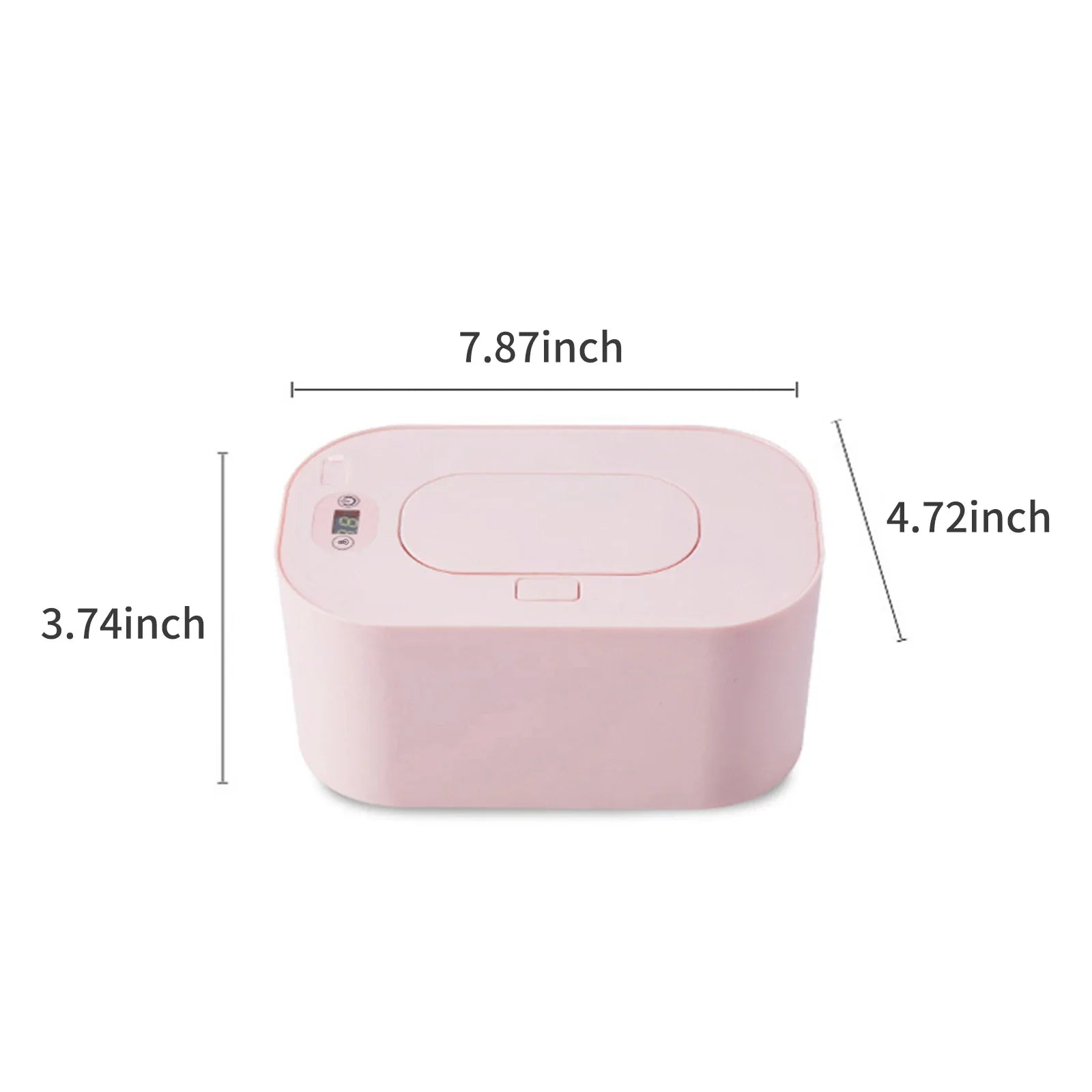 USB Baby Wipe Warmer 10W Portable Diaper Wipes Dispenser, 3 Temperature Modes, Large Capacity for Home Car Travel