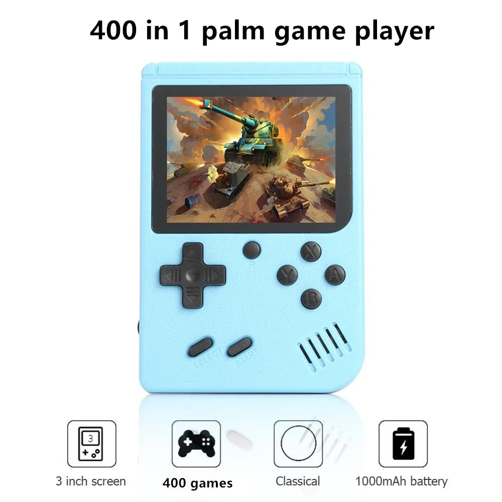 400-in-1 Mini Retro Handheld Game Console 3.0-Inch (7.6 cm) Color LCD Portable 8-Bit Game Player