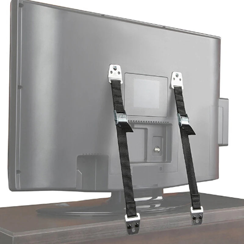 2-Pack/4-Pack Baby Safety Anti-Tip Straps — Furniture & Flat TV Wall Anchors Childproof Strap