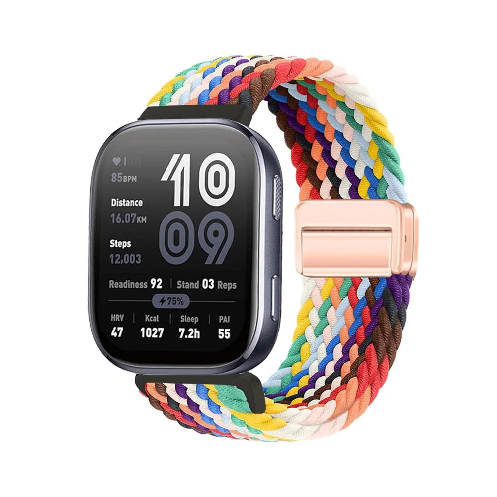 Magnetic Braided Nylon Watch Band — Adjustable Magnetic Clasp Strap for Smartwatches (1-Pack)