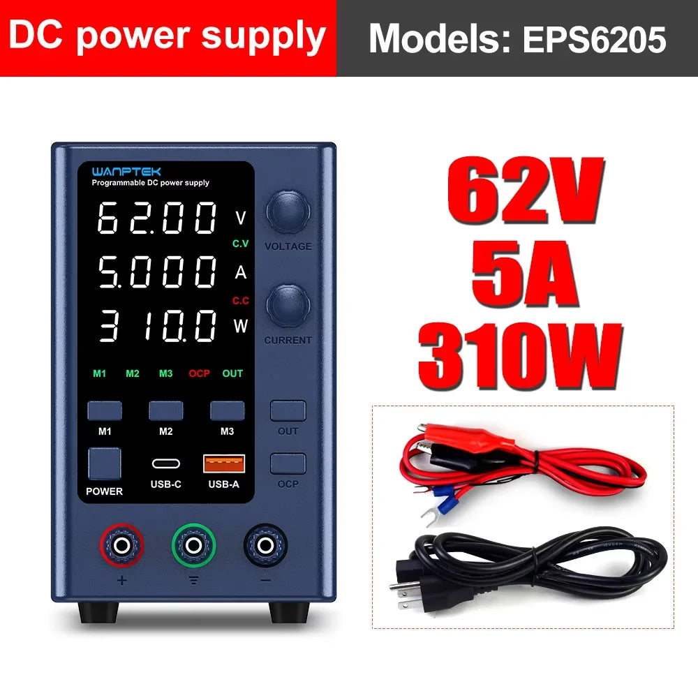Adjustable DC Bench Power Supply 30V 10A Digital Display | 60V 5A & 120V 3A Options