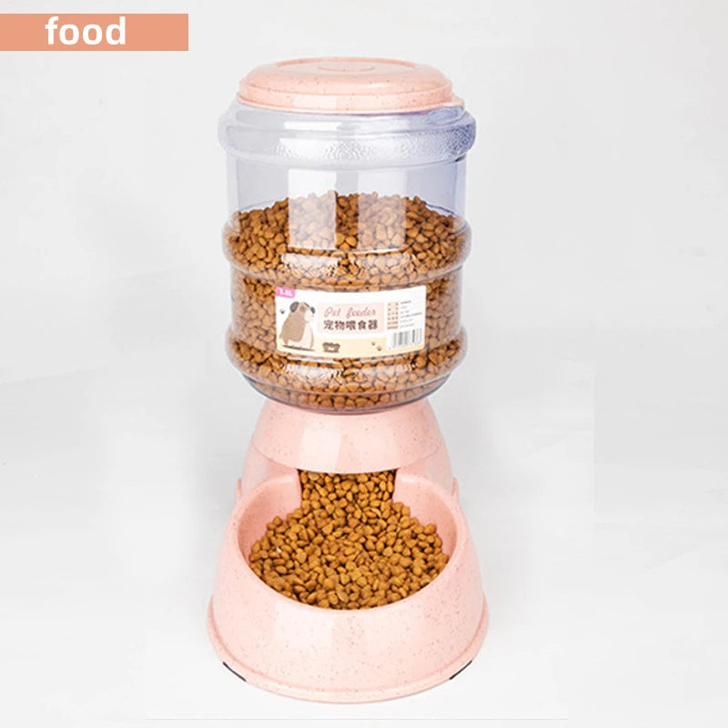 Large Capacity Automatic Pet Food and Water Bowl for Dogs & Cats