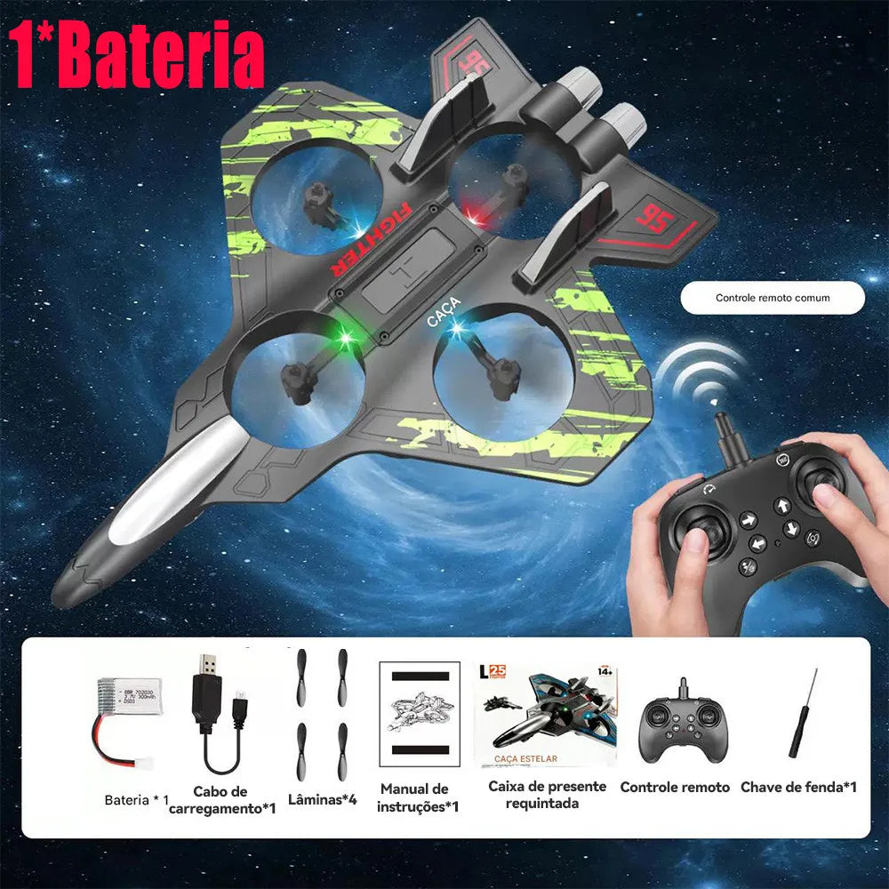 4-Motor Drone with Pulse Control, Range 6 m — Impact-Resistant Quadcopter for Competition and Leisure