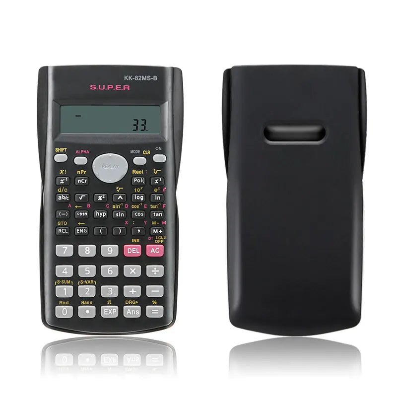 240-Function Scientific Calculator 2-Line LCD Portable Student Calculator