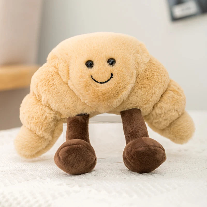 Cartoon Egg and Toast Plush Pillow Breakfast Stuffed Doll Cute Food Plush Gift