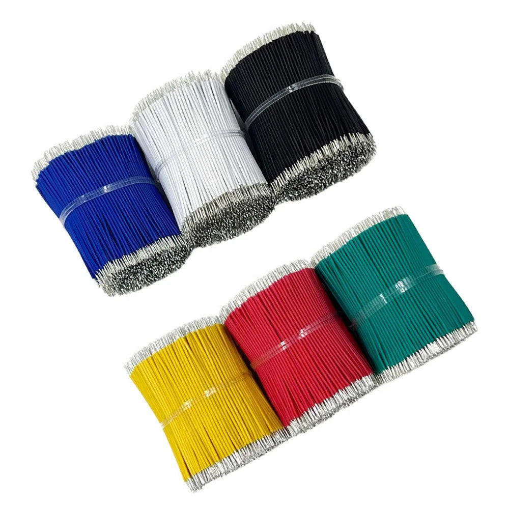120-Pack 24AWG 8cm (3.15 in) Tin-Plated Jumper Wires for Breadboard PCB Soldering 6-Color Set
