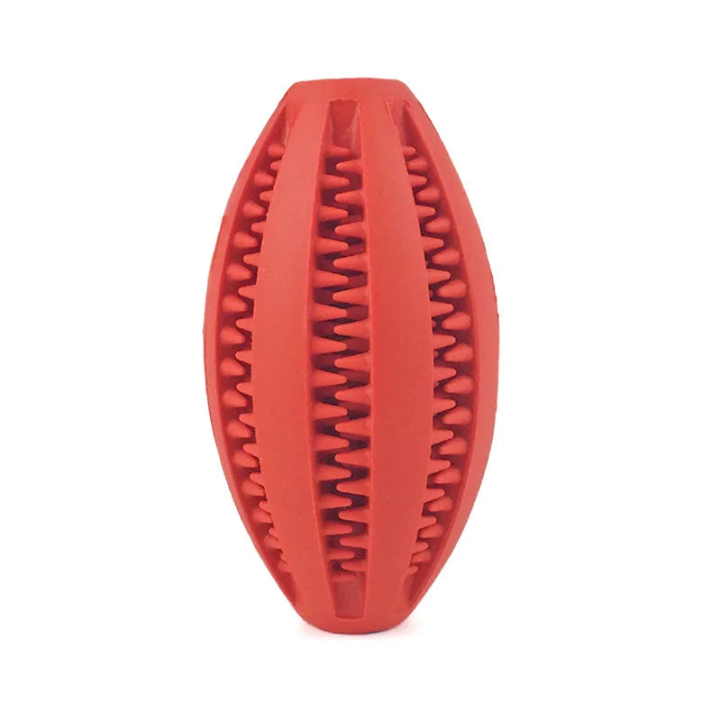 Natural Rubber Dog Chew Toy — Durable Treat-Dispensing Teeth-Cleaning Interactive Ball (9cm/3.5in & 11cm/4.3in)