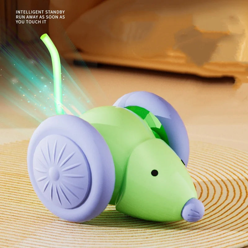 Smart Interactive Cat Toy - USB Rechargeable Rotating Feather Automatic Play for Indoor Kittens & Cats