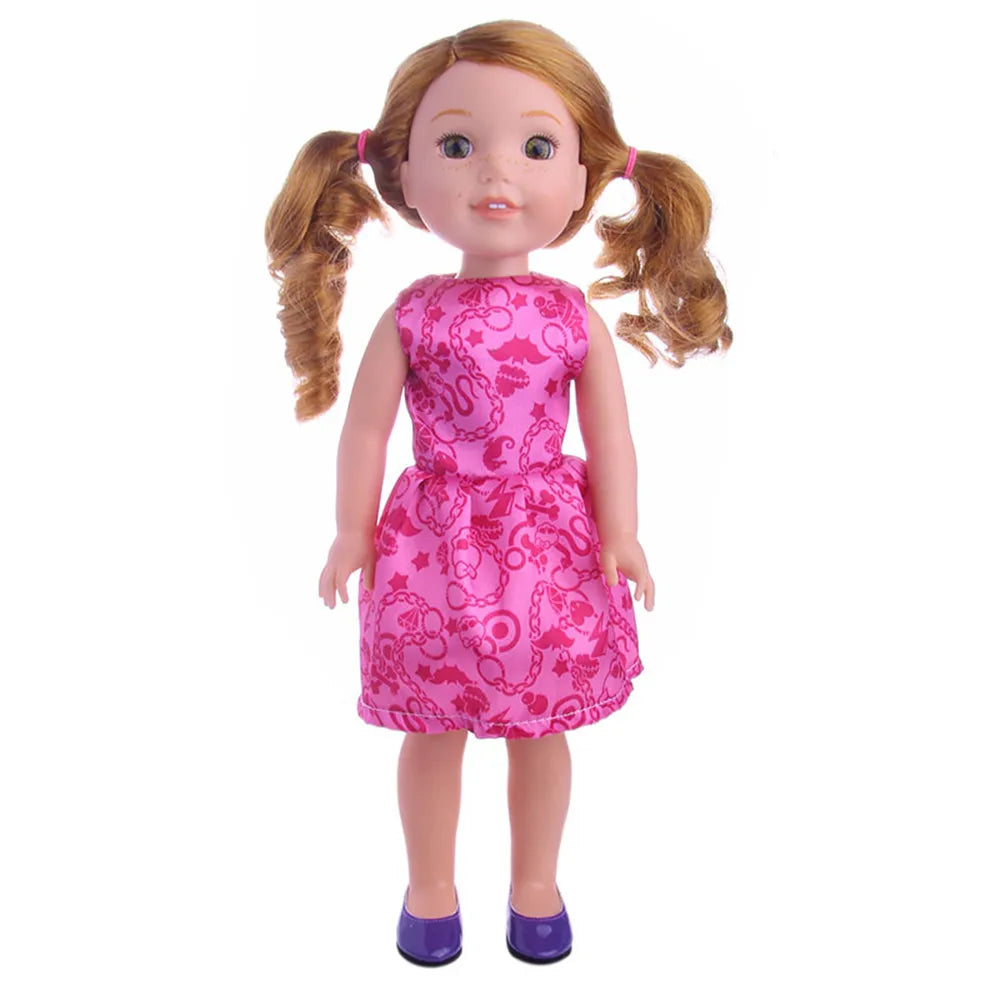 Fashion Doll Dress & Accessories Set for 14.5-Inch (36.8 cm) and 32–34 cm (12.6–13.4 in) 1/6 Scale Dolls