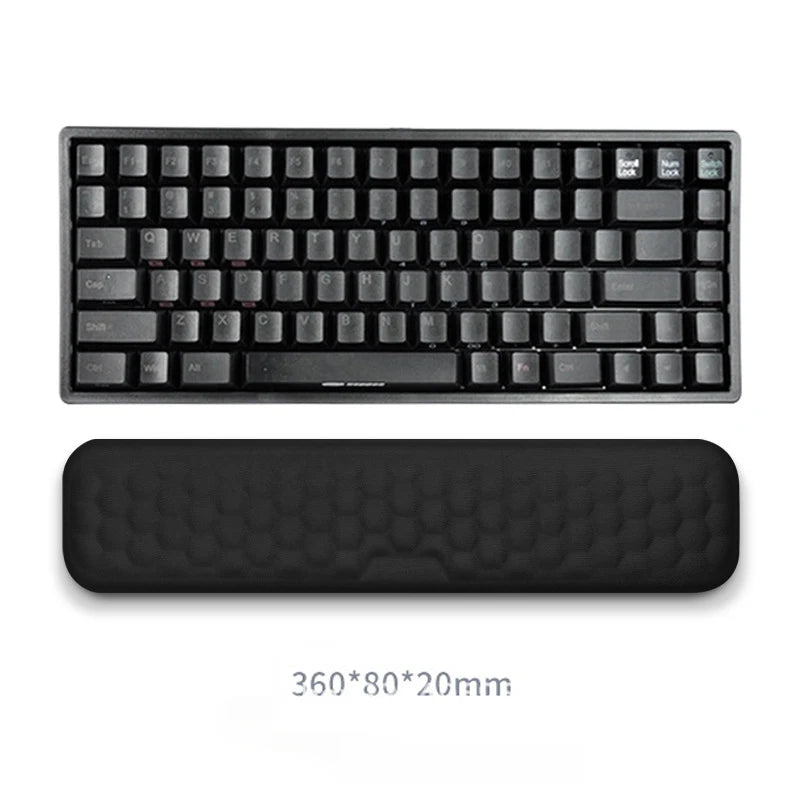2-Piece Memory Foam Wrist Rest Set — Ergonomic Keyboard & Mouse Support with Non-Slip Base for Laptop & Desktop