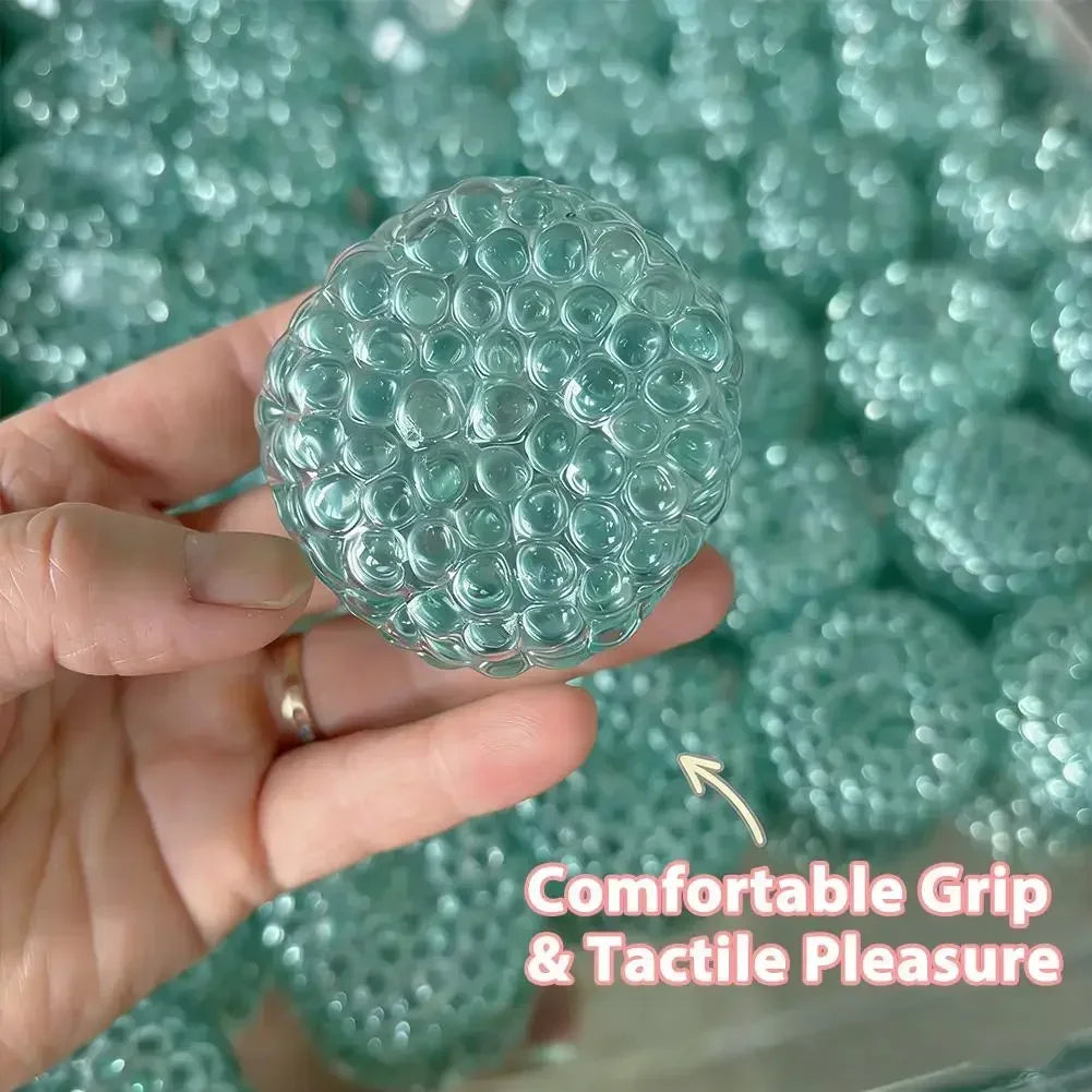 Ice Bead Squishy Stress Ball 6cm (2.36 in) - Super Soft Mochi Fidget Toy Slow Rebound for Anxiety Relief & Relaxation