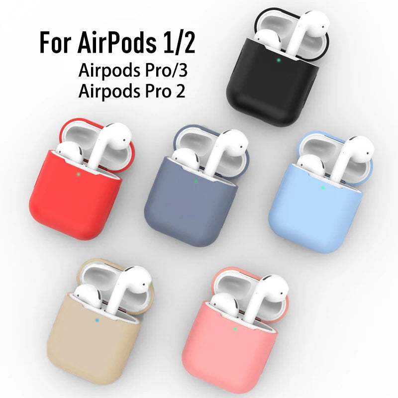 Silicone Earbud Charging Case Cover — Soft TPU Shockproof Protective Case for True Wireless Earbuds (1-Pack)