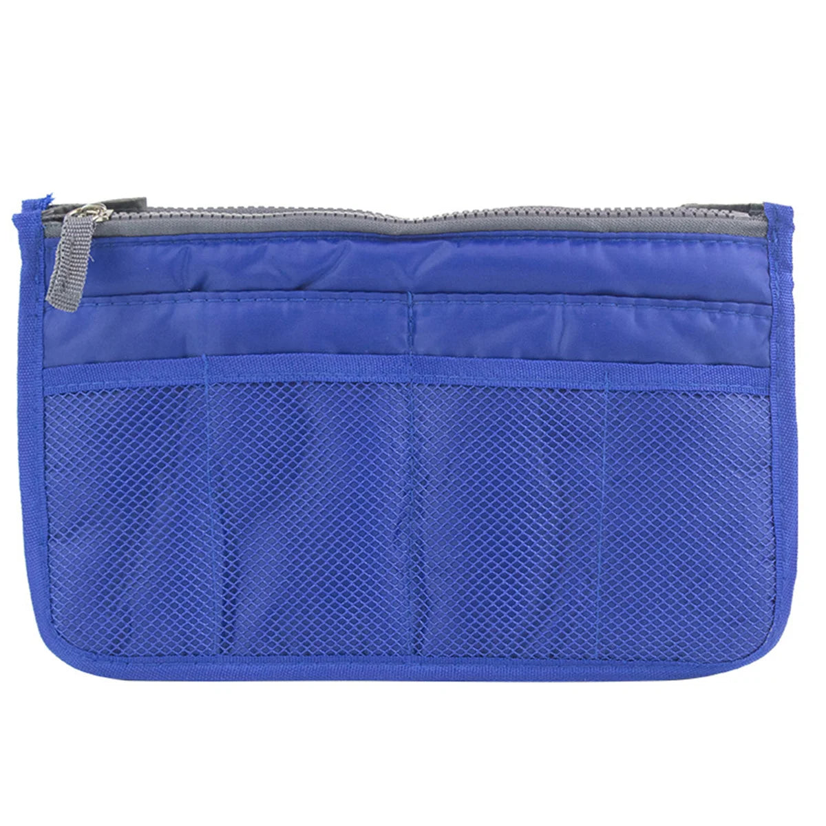 Multifunctional Bi-Fold Makeup and Toiletry Organizer Bag, Double Zipper Large Capacity