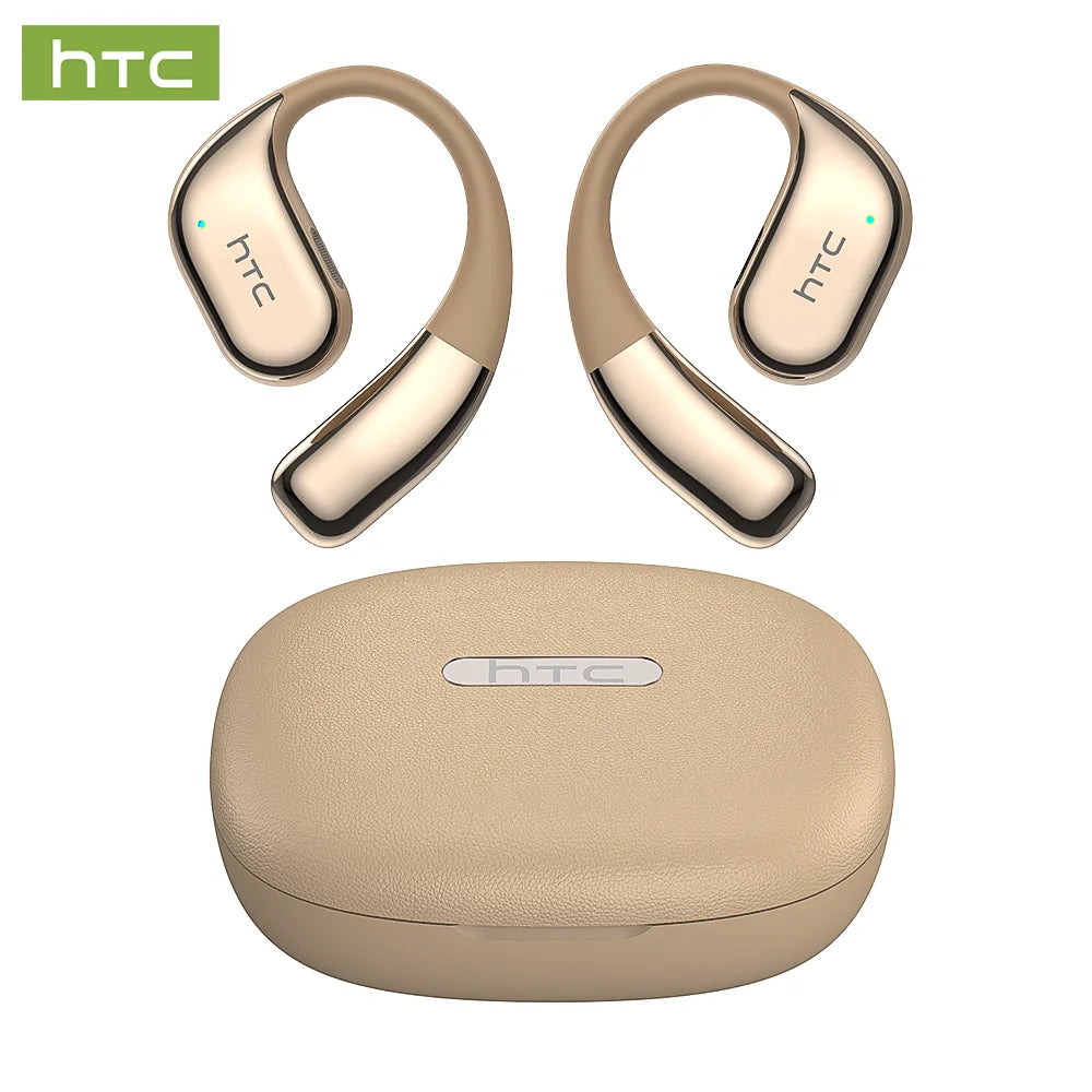 Bluetooth 6.0 Open-Ear Gaming Earbuds with AI Real-Time Translation, Surround Stereo Ear-Hook Sports Headphones for Running & Travel