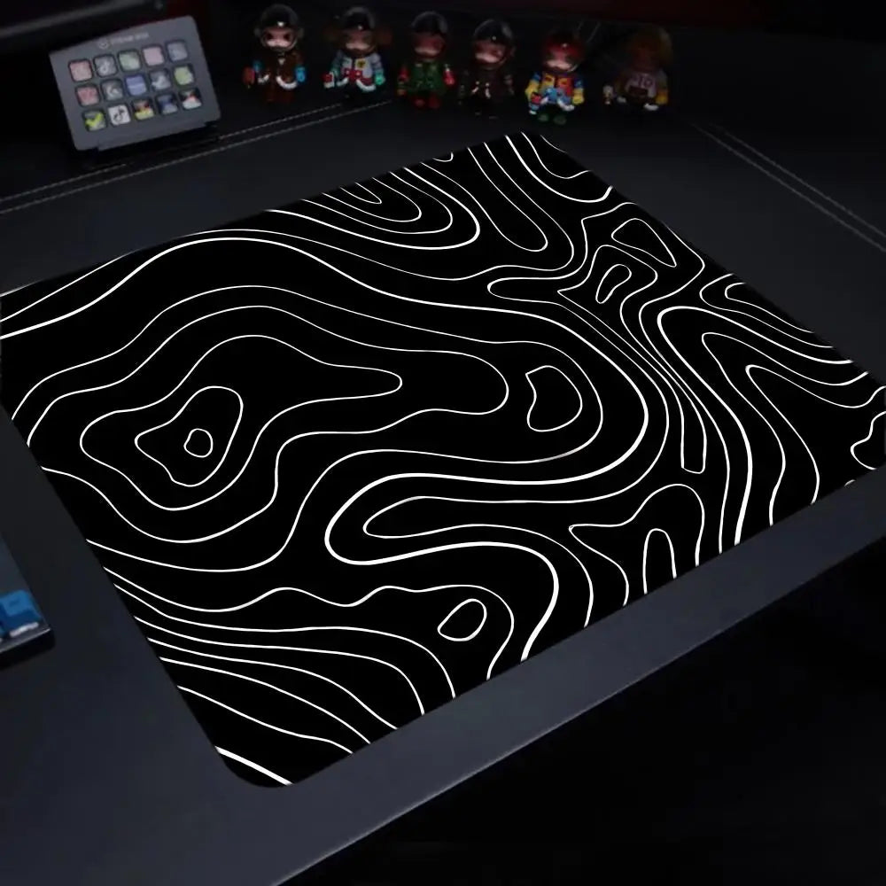 Fluid Mouse Pad – Anti-Slip Rubber Gaming & Office Desk Pad, Multiple Sizes (Small to XL), Smooth Cloth Surface