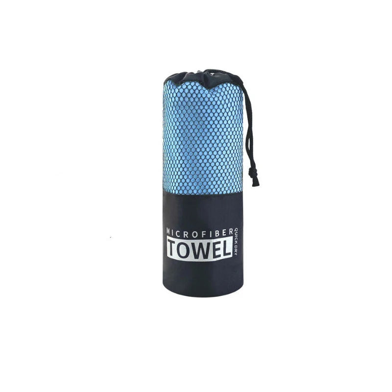 Quick-Dry Microfiber Sports Towel — 40x80 / 80x160 cm (15.7x31.5 / 31.5x63 in) for Gym, Swim, Beach & Camping (Blue, Gray, Green, Orange)
