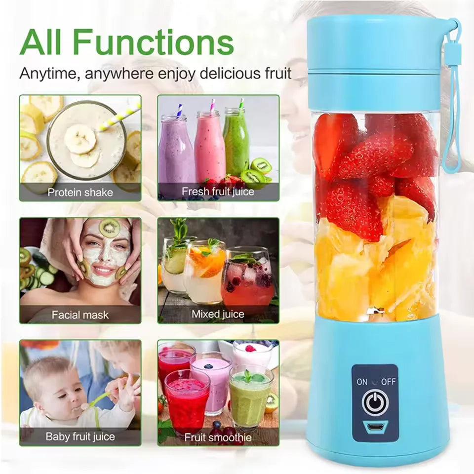 USB Rechargeable Mini Electric Juicer Cup - Portable Fruit Blender & Automatic Squeezer for Orange Lemon