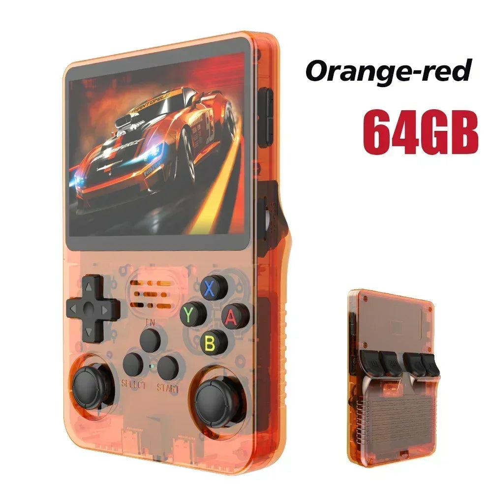 Retro Handheld Game Console 3.5" IPS (8.9 cm) 64GB Portable Linux Player, Preloaded 15,000+ Games, USB-C Charging