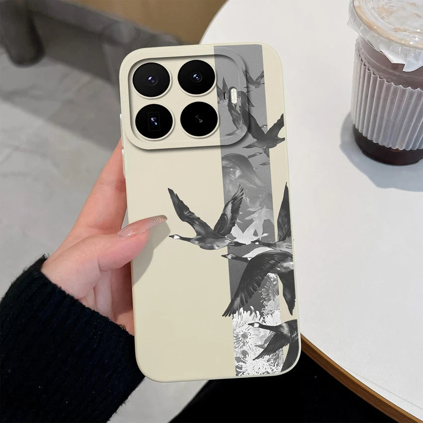 Liquid Silicone Phone Case for Xiaomi 17T / 17T Pro — Vibrant Fruit Print Soft Shell, Anti-Fingerprint Shockproof Bumper