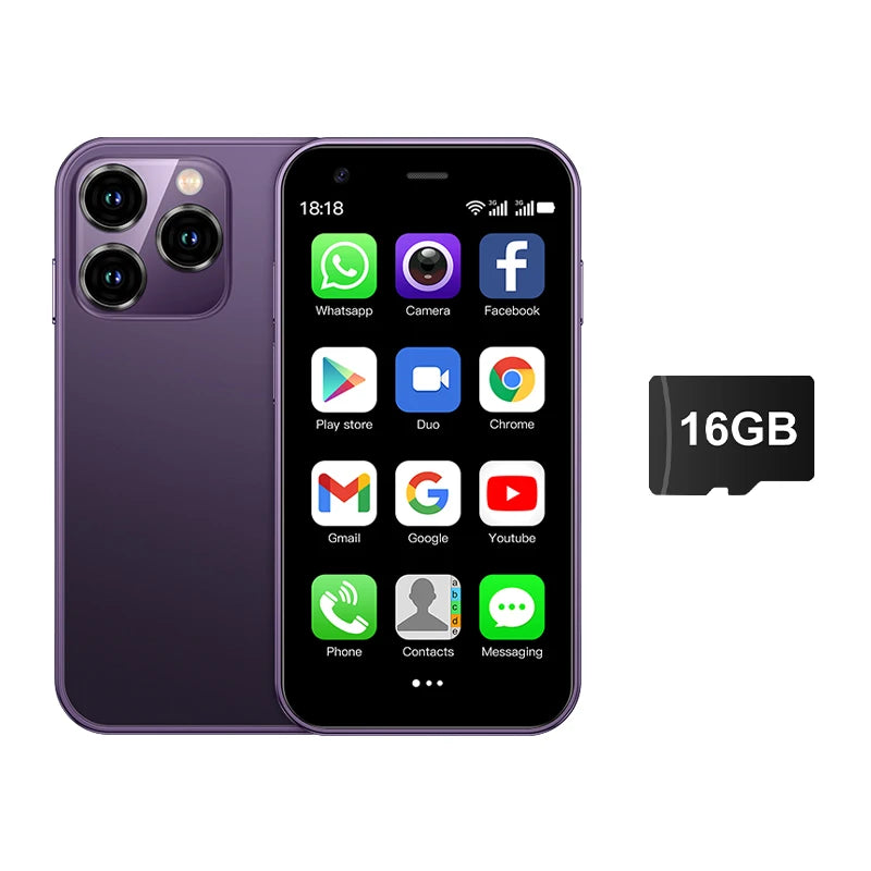 Mini 3.0-inch (7.6 cm) Android 3G WCDMA Smartphone, Dual SIM, WiFi Hotspot, Google Play Pocket Phone