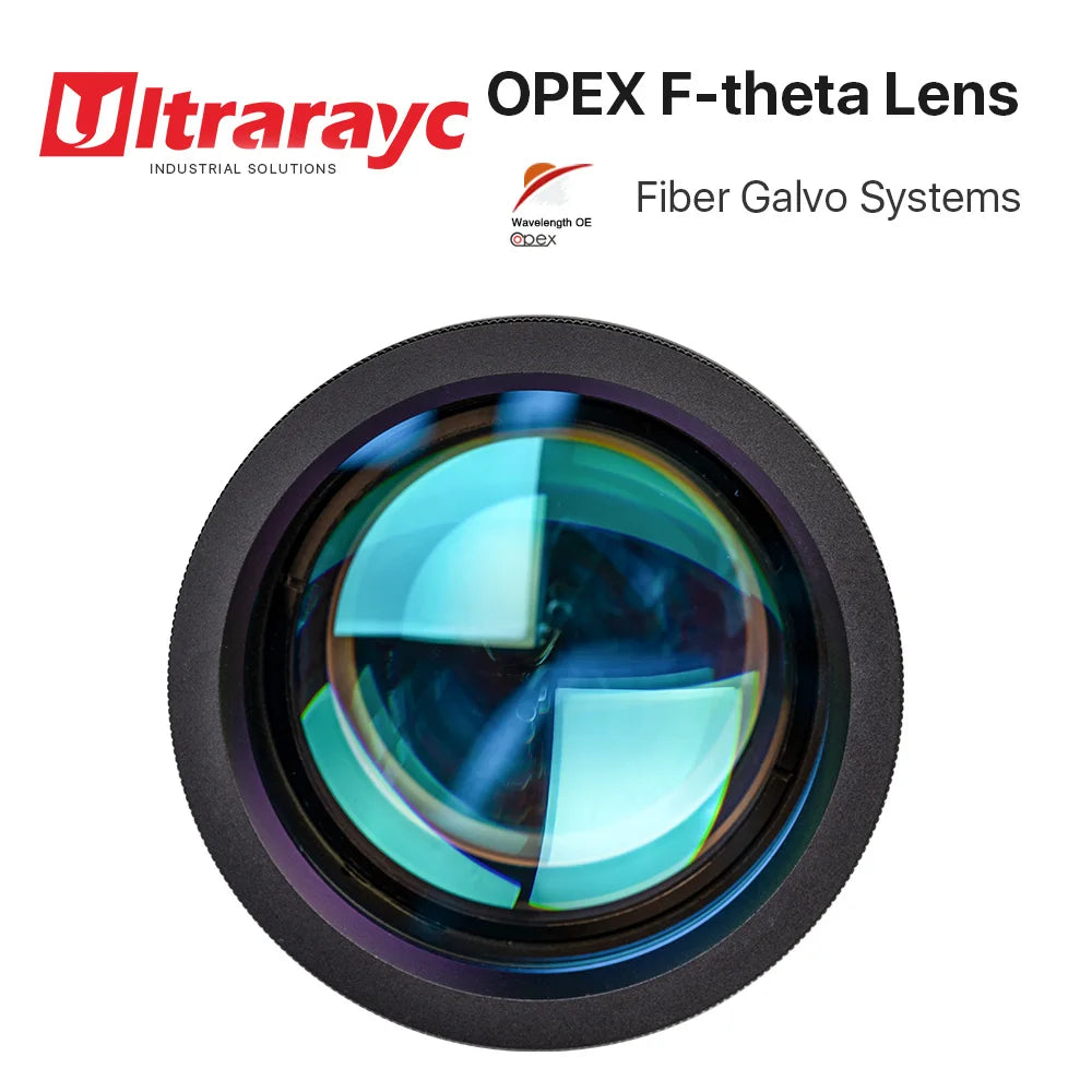 F-Theta Lens 1064nm M85 Thread for YAG Fiber Laser — Scan Field 70×70 to 300×300 mm (2.76×2.76 to 11.81×11.81 in), Focal Length 100–420 mm (3.94–16.54 in)