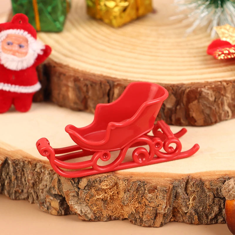 Mini Christmas Wreath for Dollhouse Hanging Garland with Bow & Bell