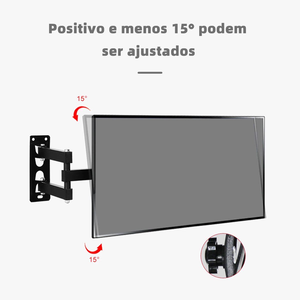 Articulating Wall Mount for 14-42 Inch TVs (35-107 cm) – Full-Motion Tilt & Swivel Monitor TV Bracket