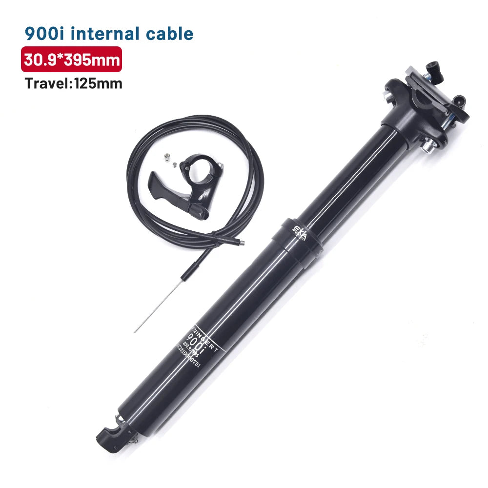 Hydraulic Dropper Seatpost — 30.9mm & 31.6mm Diameters, 100mm or 125mm Travel, Internal Cable Remote