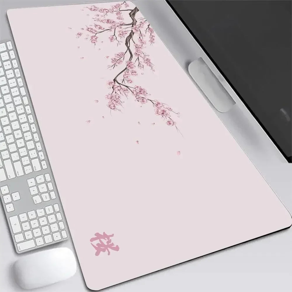 Sakura Cherry Blossom XXL Gaming Desk Mat, Large Non-Slip Mouse Pad for Keyboard & Laptop