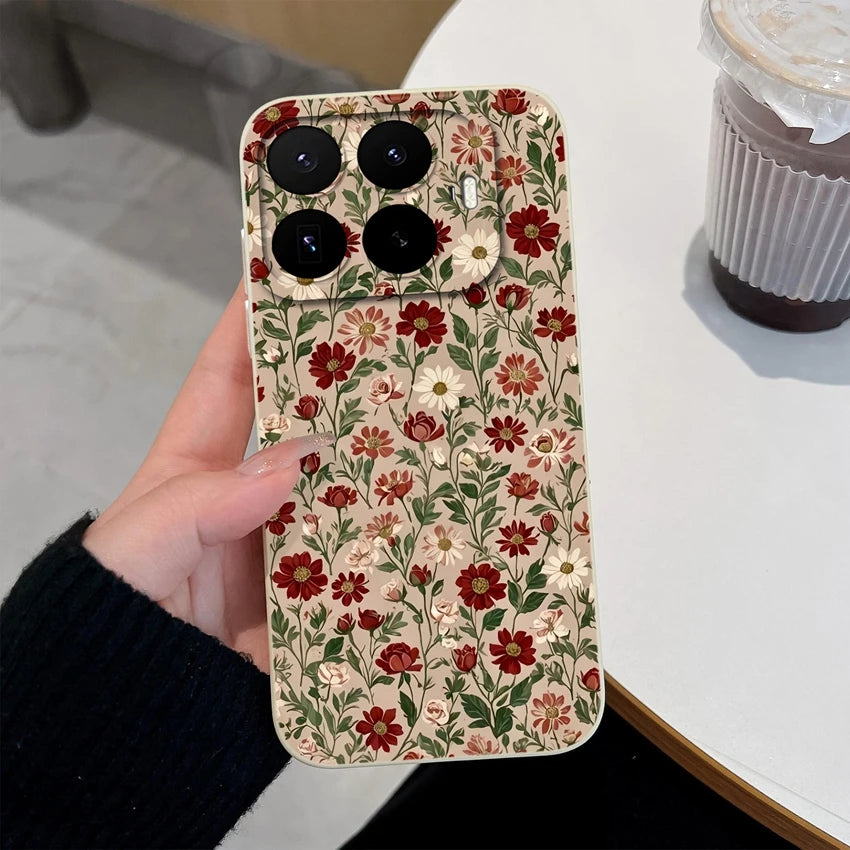 Liquid Silicone Phone Case for Xiaomi 17T / 17T Pro — Vibrant Fruit Print Soft Shell, Anti-Fingerprint Shockproof Bumper