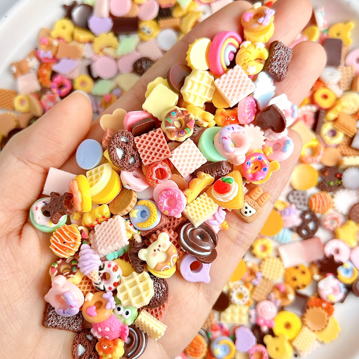 50-Pack Cartoon Resin Nail Charms for DIY Nail Art view 5